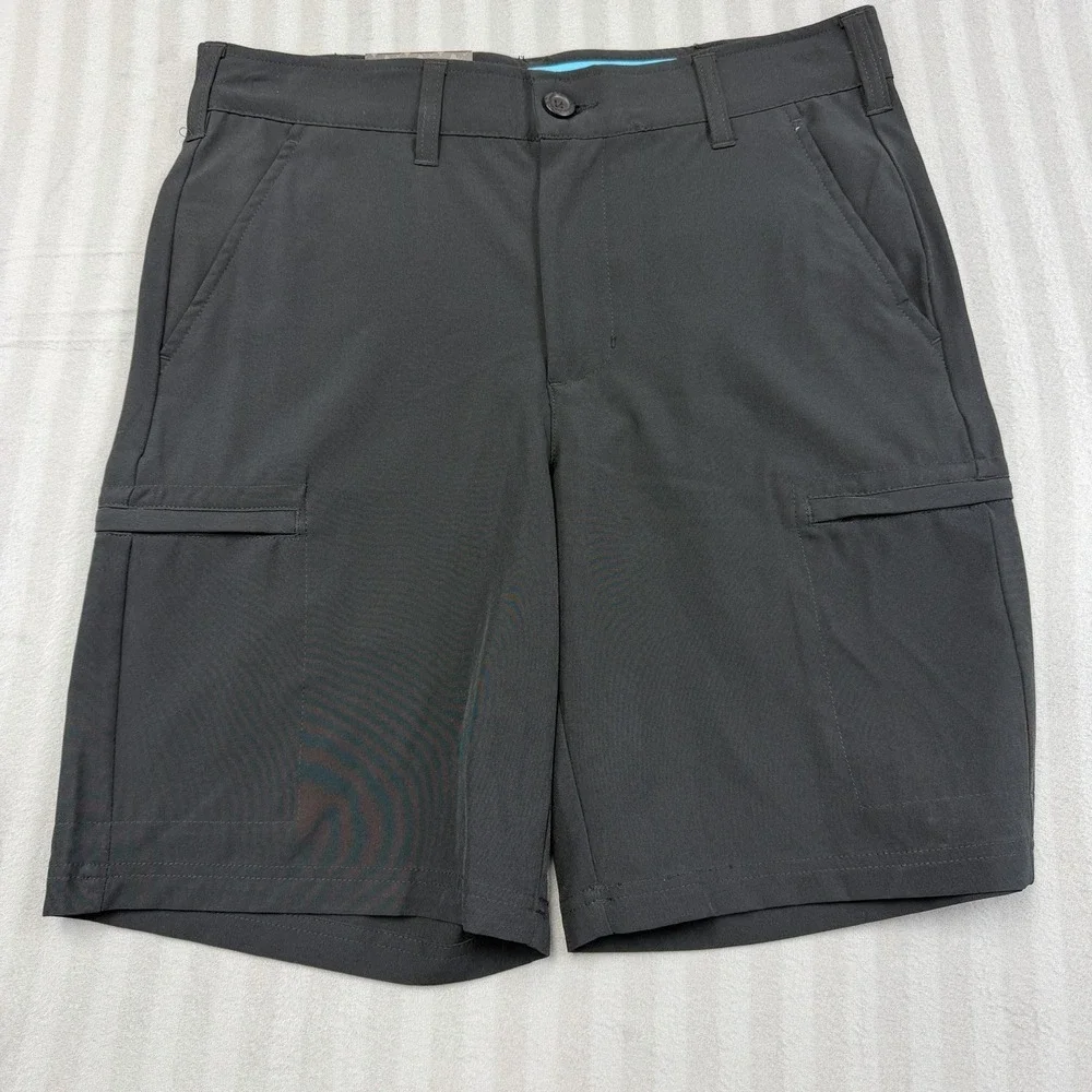 Birdie Bound Men's Size 30 Four Way Flex Waist Black‎ Golf Shorts
